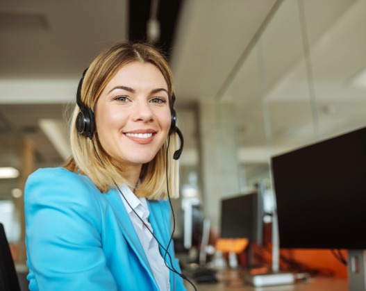woman customer service